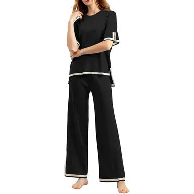 2 PC BEIGE STYLE WOMEN LOUNGE WEAR