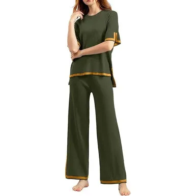 2 PC BEIGE STYLE WOMEN LOUNGE WEAR