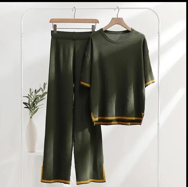 2 PC BEIGE STYLE WOMEN LOUNGE WEAR