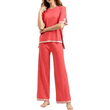 2 PC BEIGE STYLE WOMEN LOUNGE WEAR
