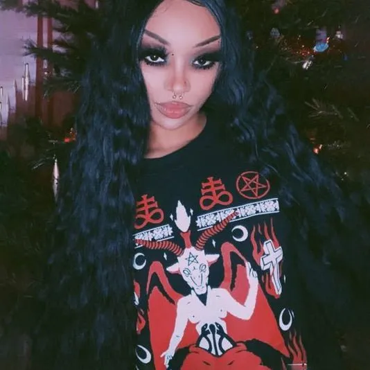 Baphoclaus Christmas in Hell Christmas Crewneck Sweatshirt
