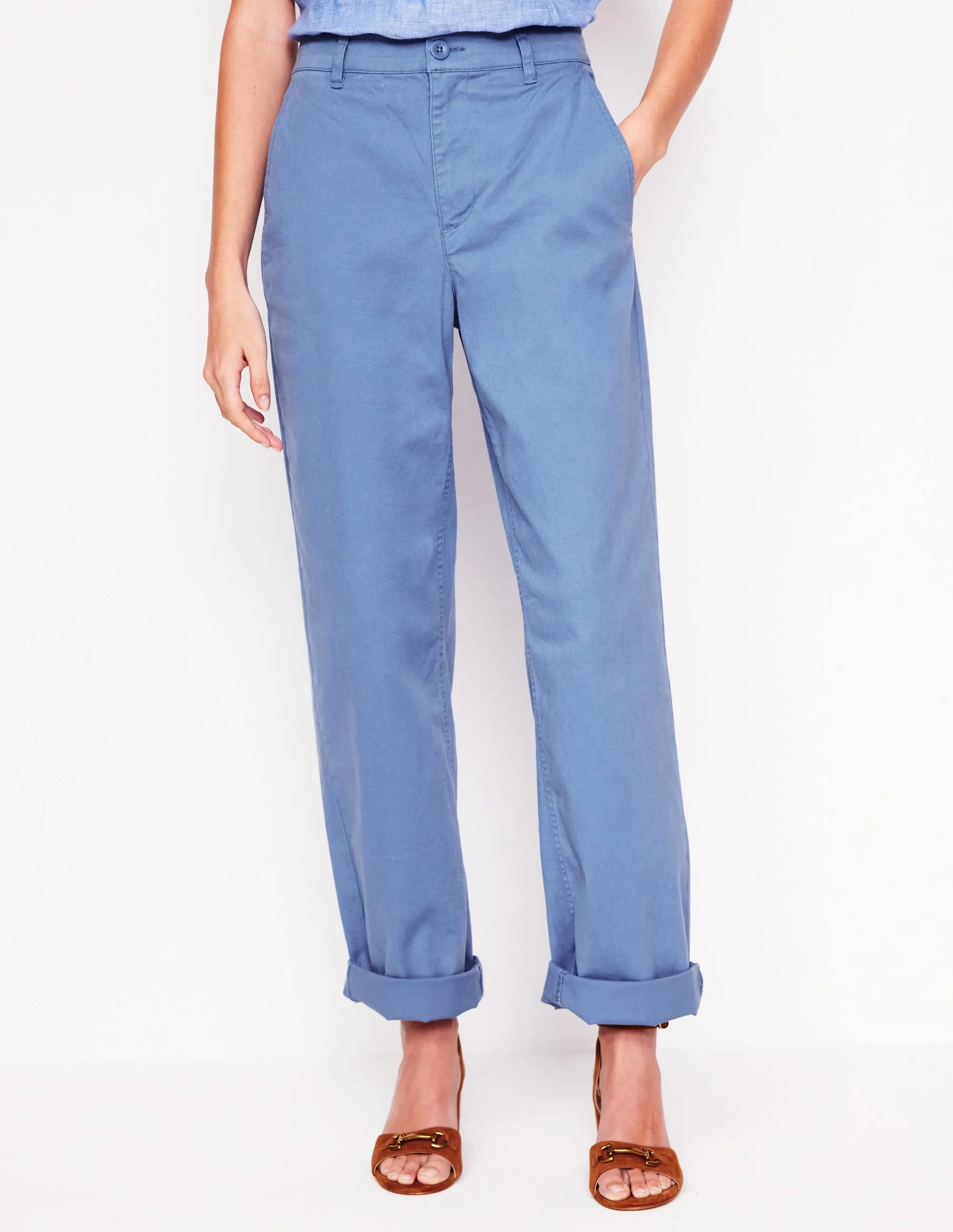 Barnsbury Chino Trousers-Blue River