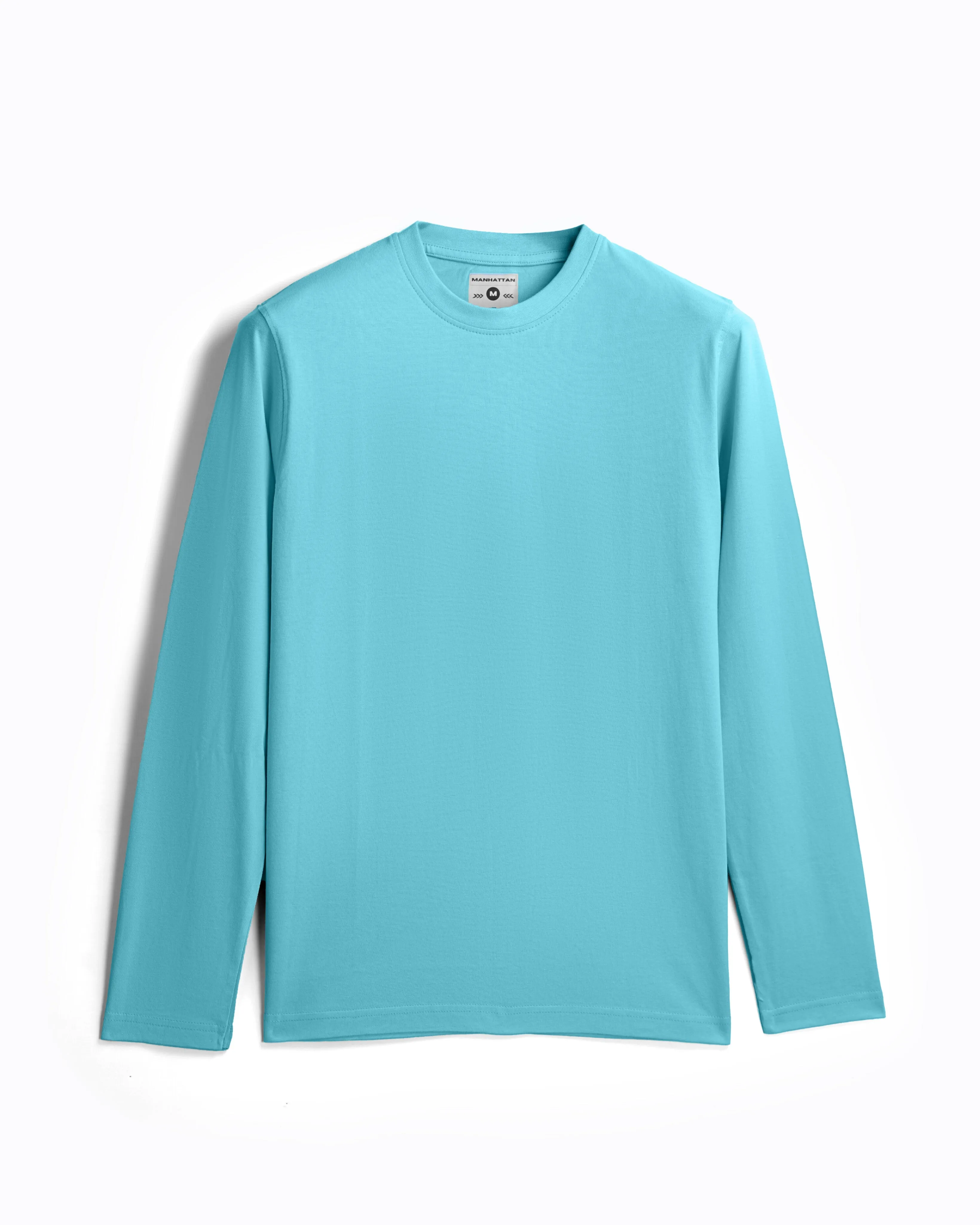 Basic Cotton Full Sleeve Mint Blue Unisex
