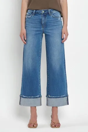 Becca Cuffed Wide Leg Jean (Flying Monkey)