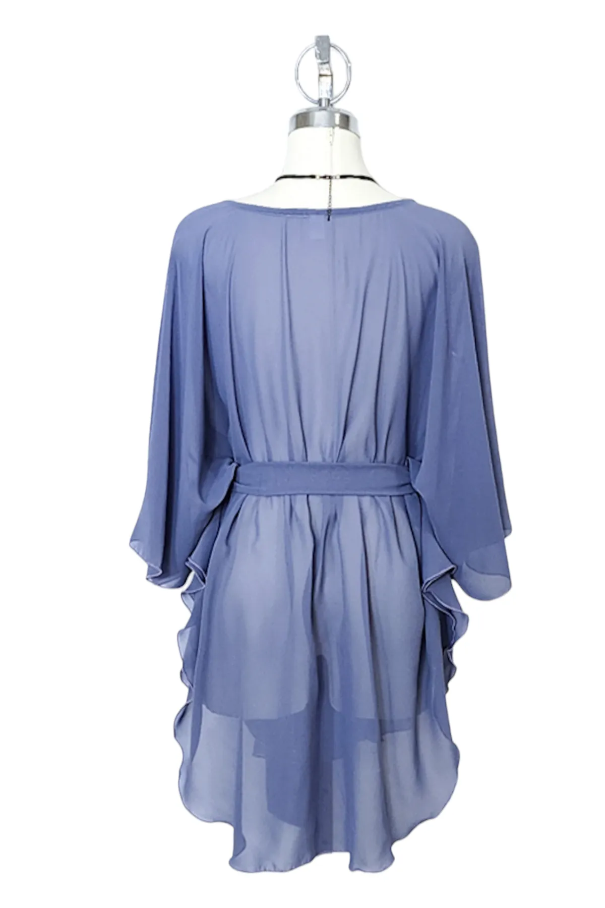 Belted Chiffon Caftan