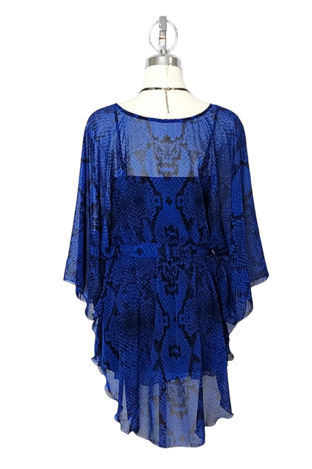 Belted Chiffon Caftan