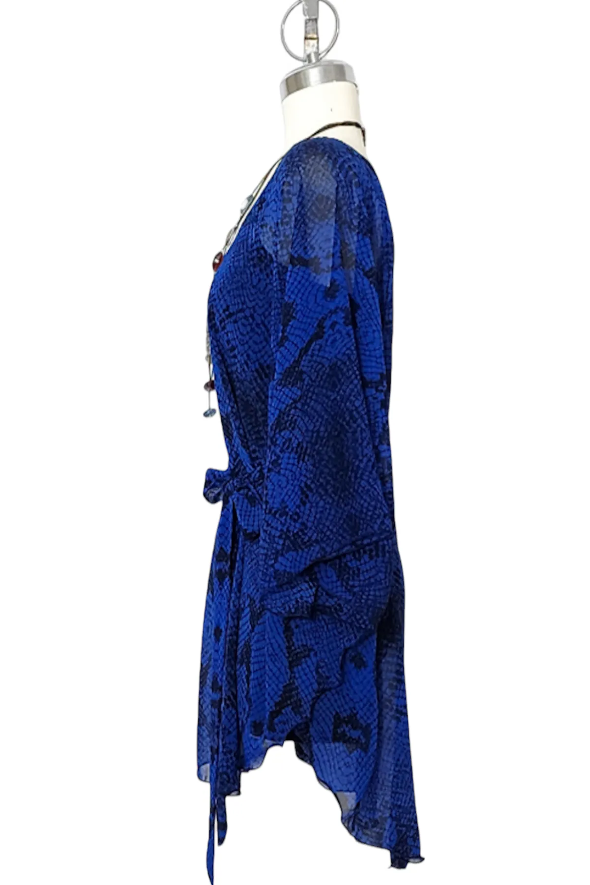 Belted Chiffon Caftan