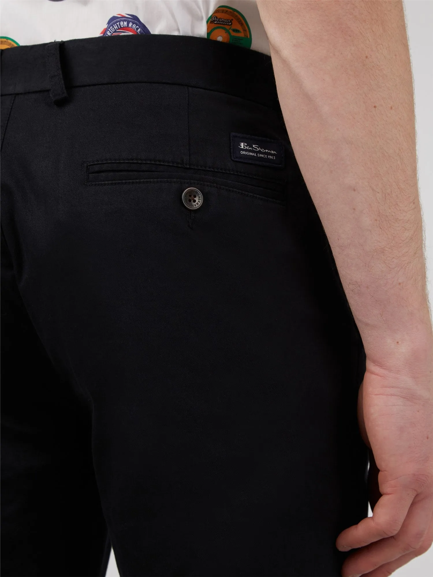 Ben Sherman Slim Stretch Chino - Black