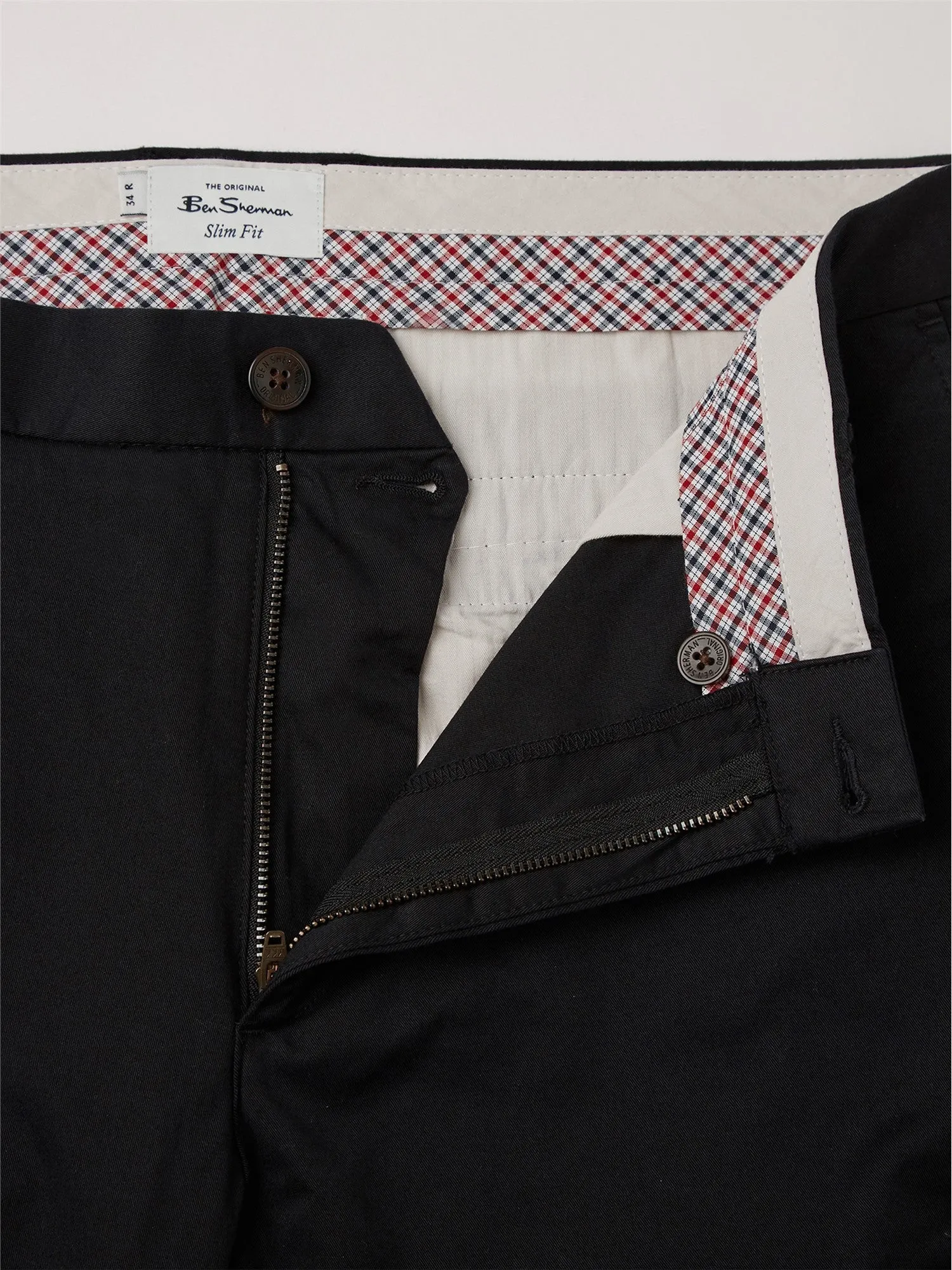 Ben Sherman Slim Stretch Chino - Black