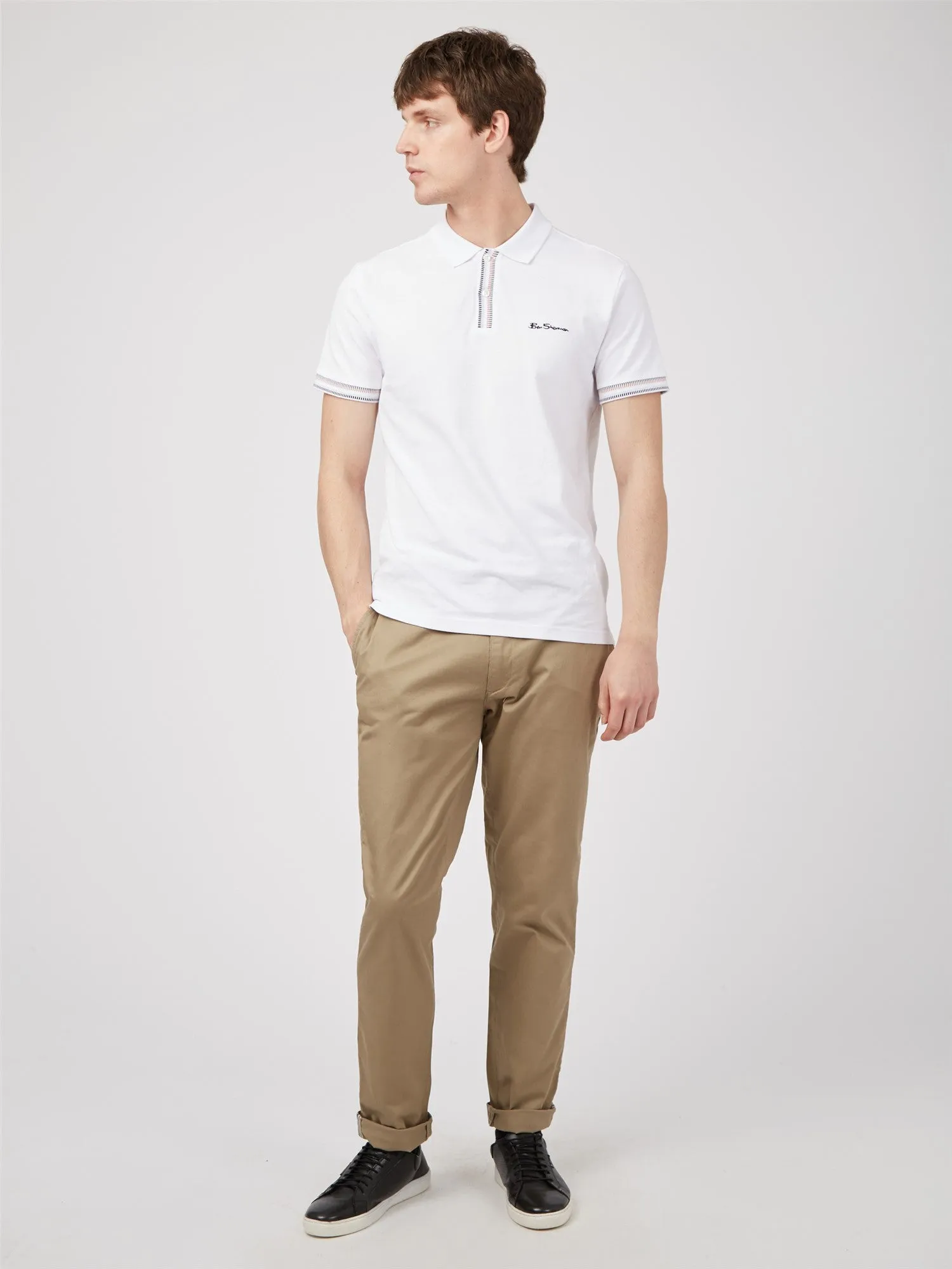 Ben Sherman Slim Stretch Chino - Stone