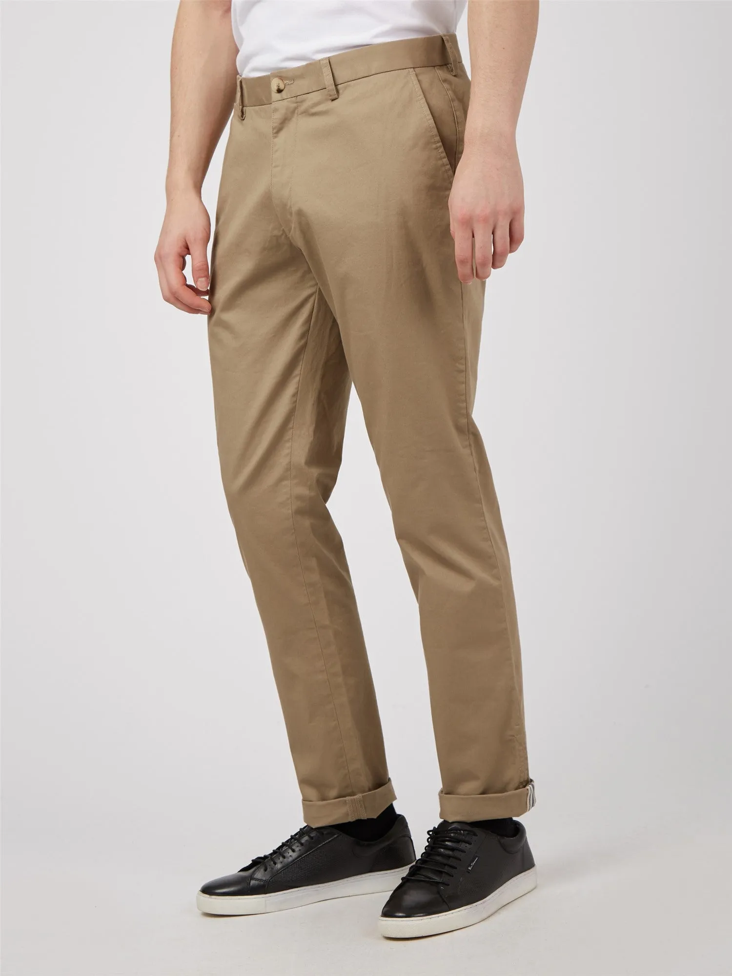 Ben Sherman Slim Stretch Chino - Stone
