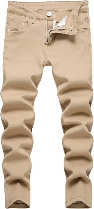 Boy's Skinny Fit Stretch Fashion Jeans Pants