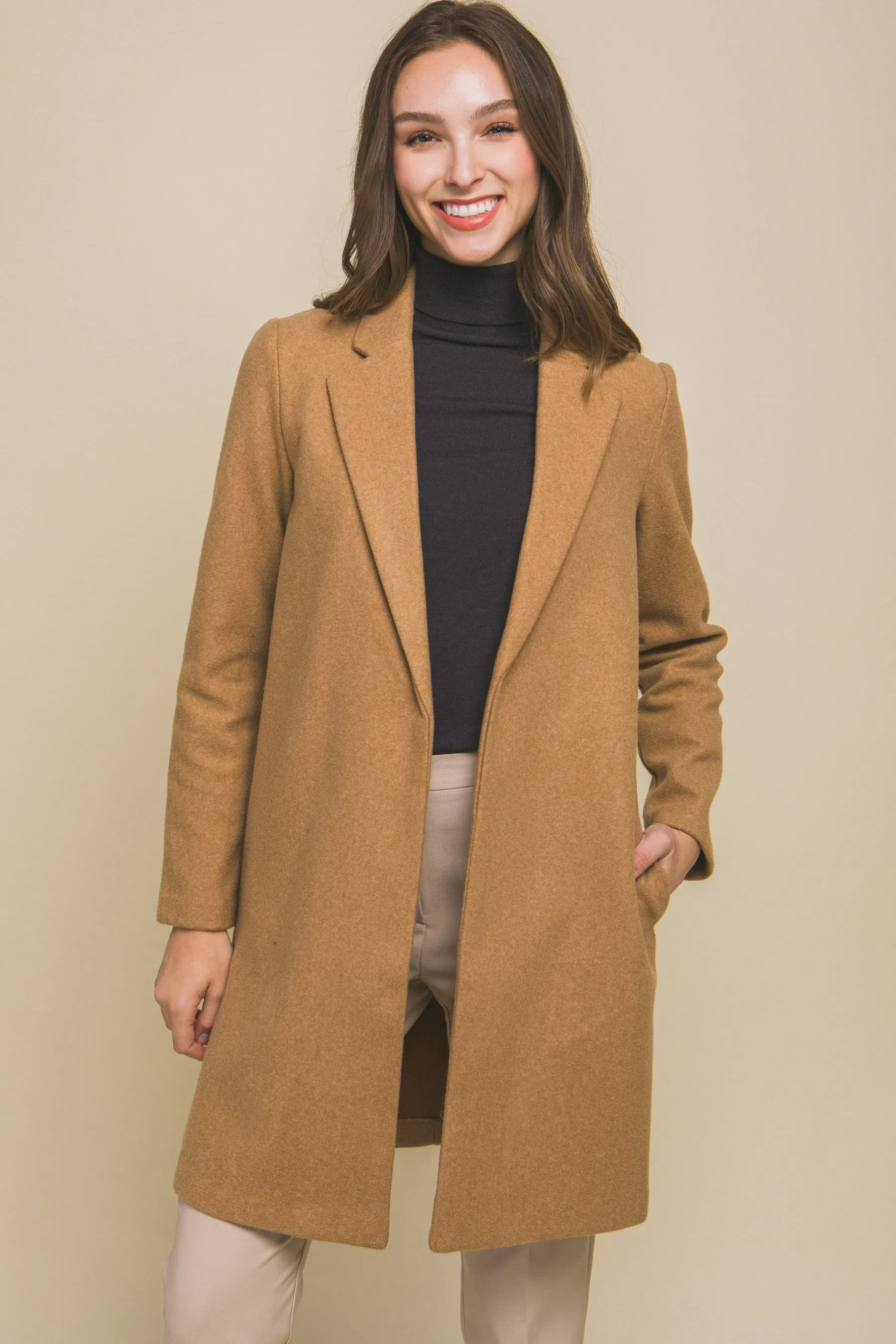Camel Fleece Coat