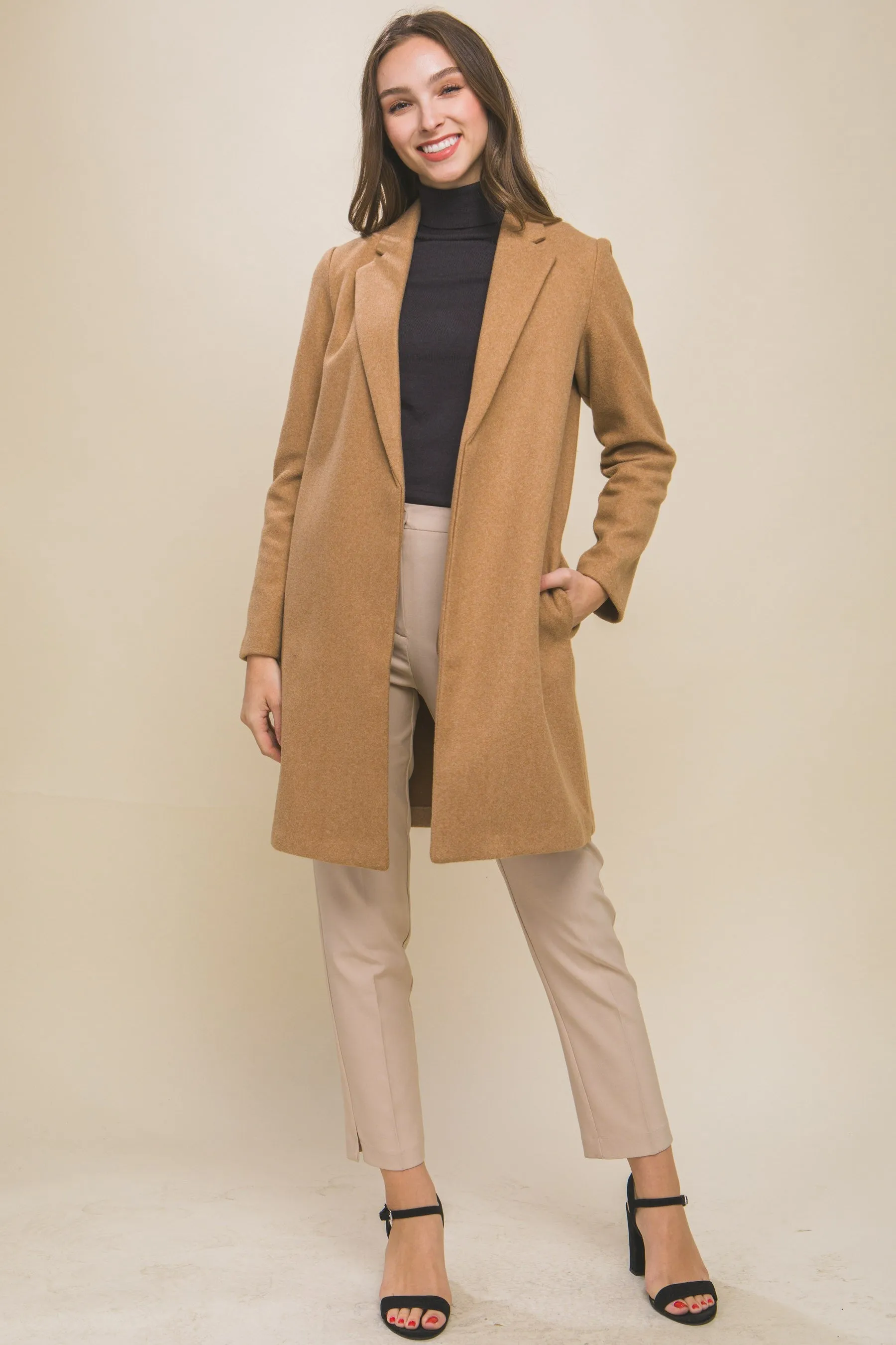 Camel Fleece Coat