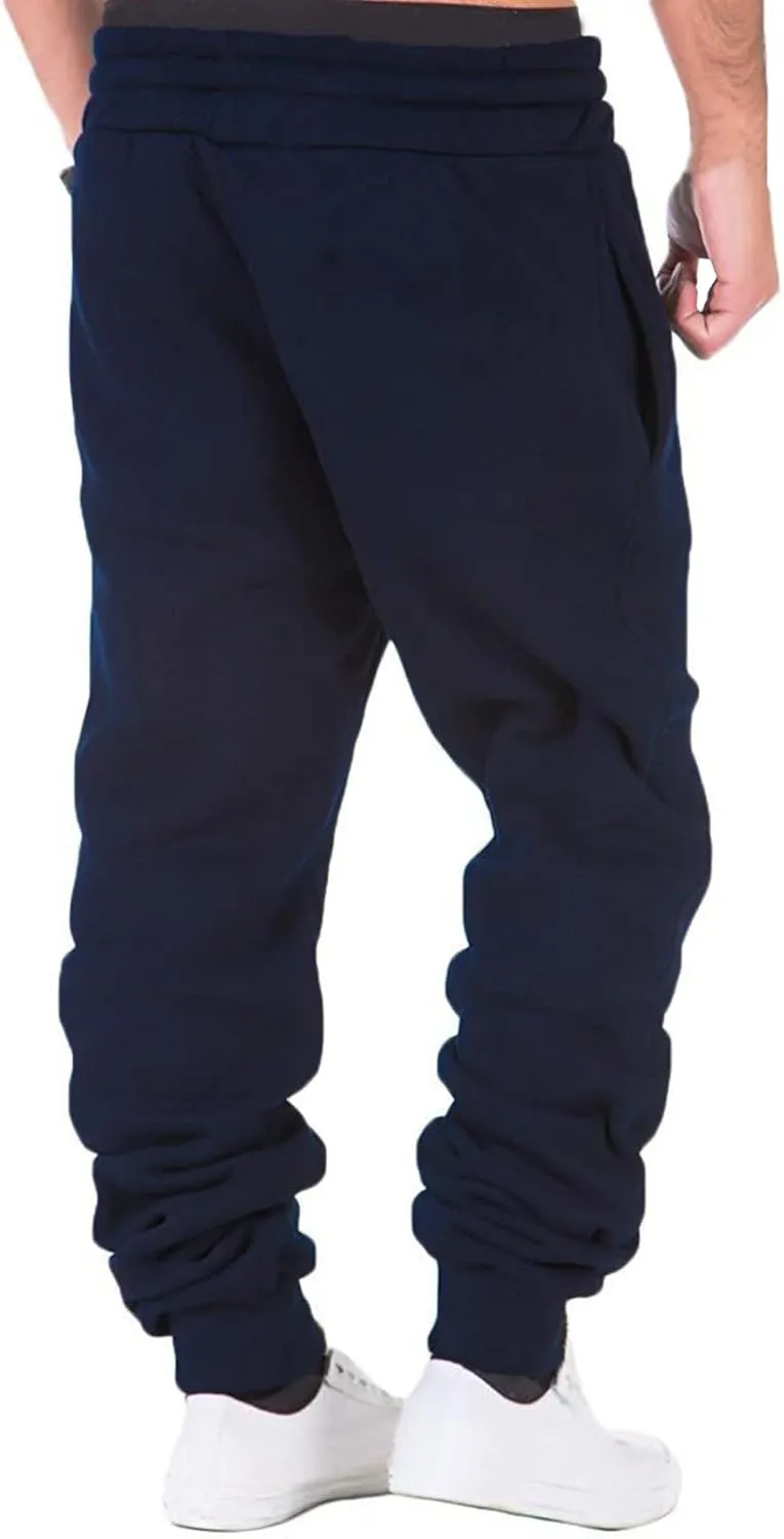 Cargo Pants for Men Relaxed Fit Joggers with Pockets Mens Workout Cargo Sweatpants Athletic Pants Open Bottom Joggers