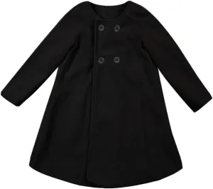 Children Kid Girls Autumn Winter Clothes Stylish Cloak Button Jacket Warm Coat 1-5 Years