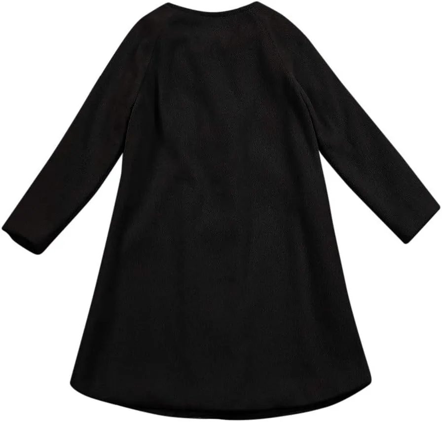 Children Kid Girls Autumn Winter Clothes Stylish Cloak Button Jacket Warm Coat 1-5 Years