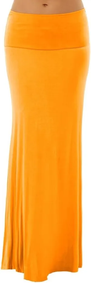 Dinamit Jeans Women's Rayon Spandex Maxi Skirt