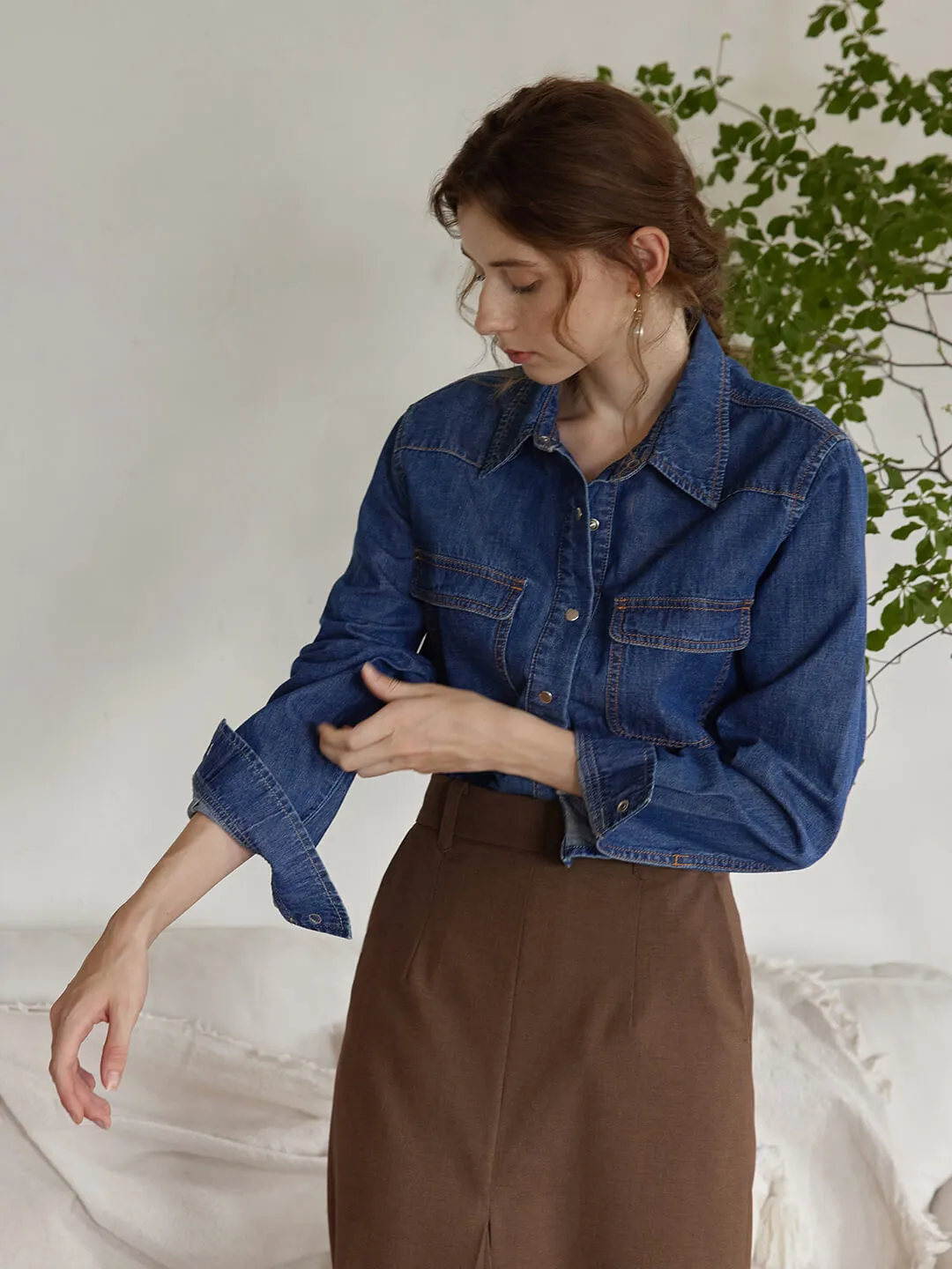 Layla Blue Denim Shirt
