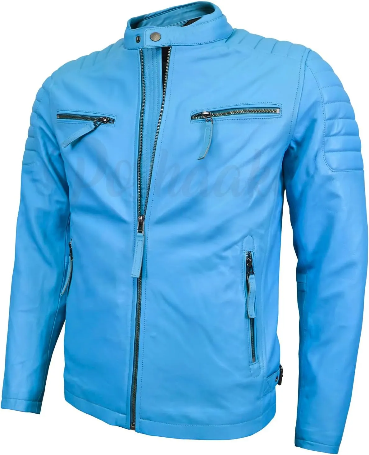 Leather Jacket Men - Stylish Cafe Racer for Men | Men's Leather Jacket Jacket for Comfort & Durability