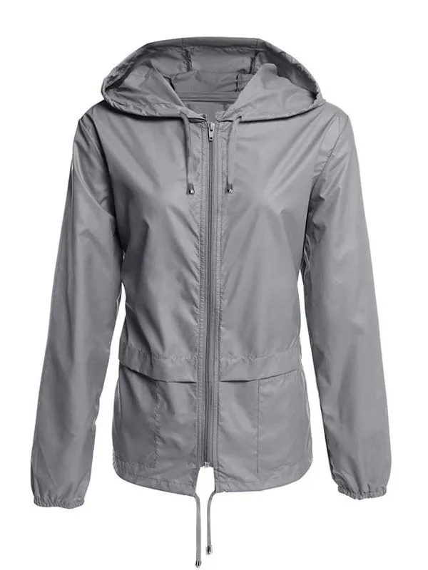 Lightweight Waterproof Sport Women's Jacket Windbreaker with Hood - SF1168