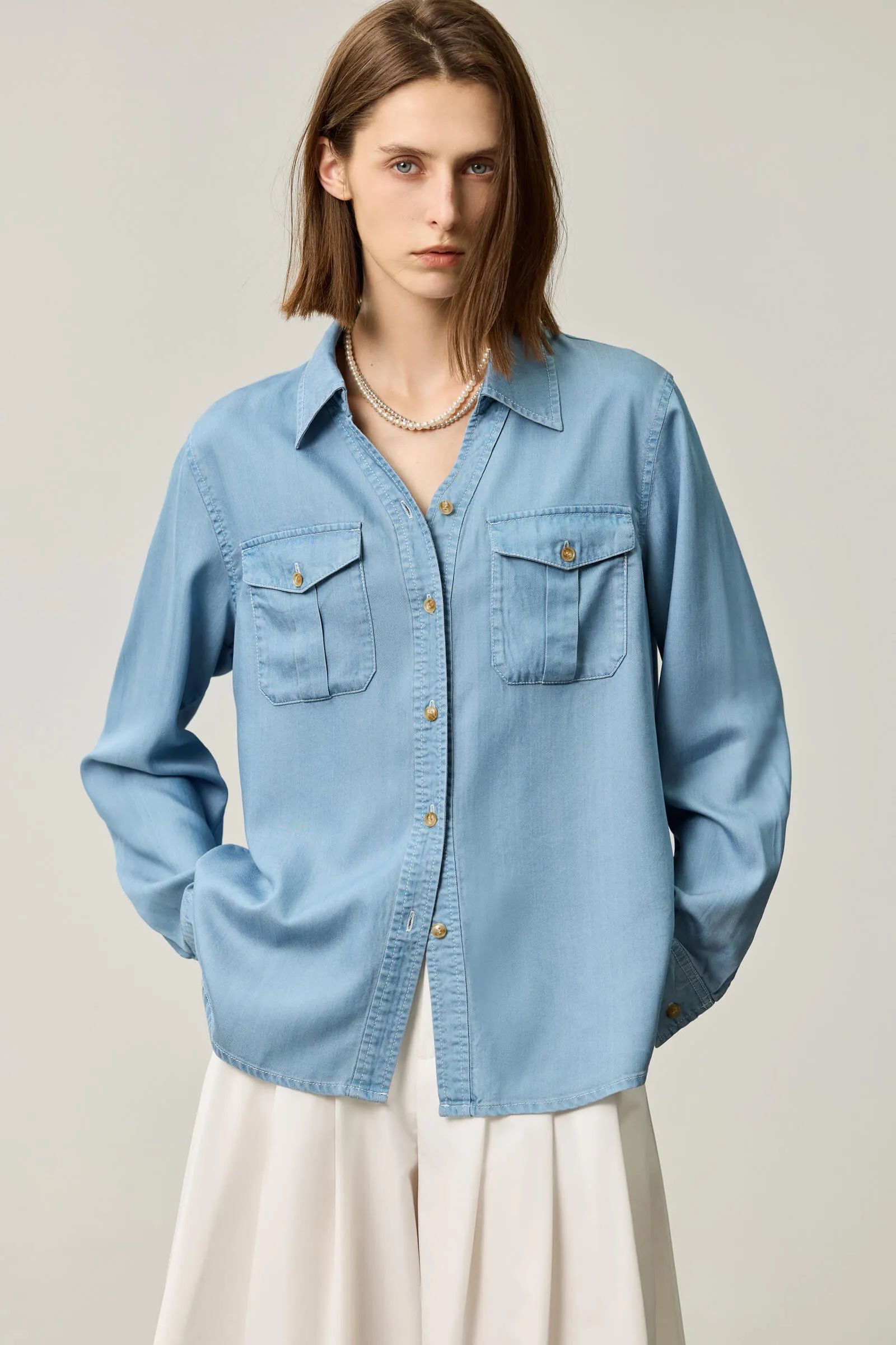 LILY Lyocell Acetate Shirt