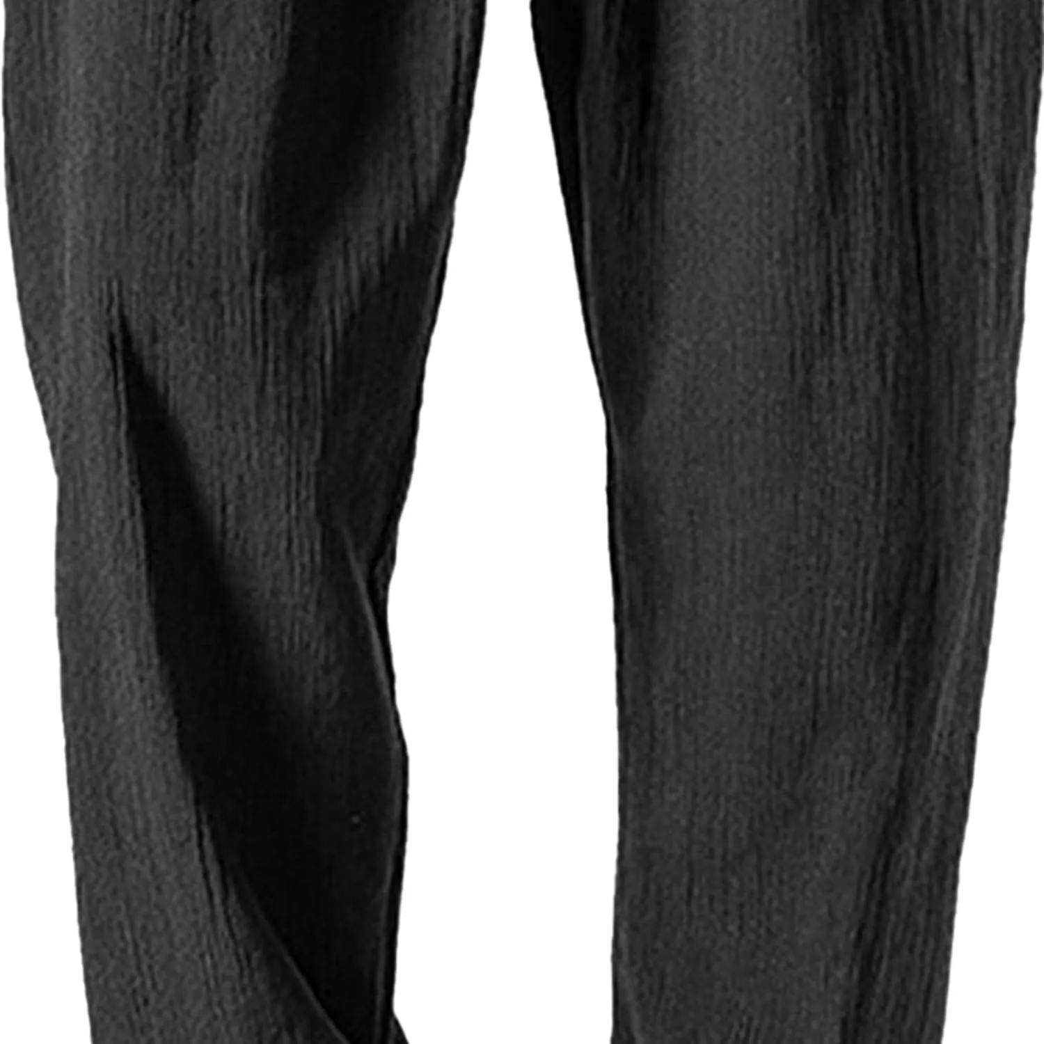 Men's Casual Baggy Solid Tapered Pants Linen Drawstring Stylish Trousers Lightweight Elastic Waist Outdoor Pants