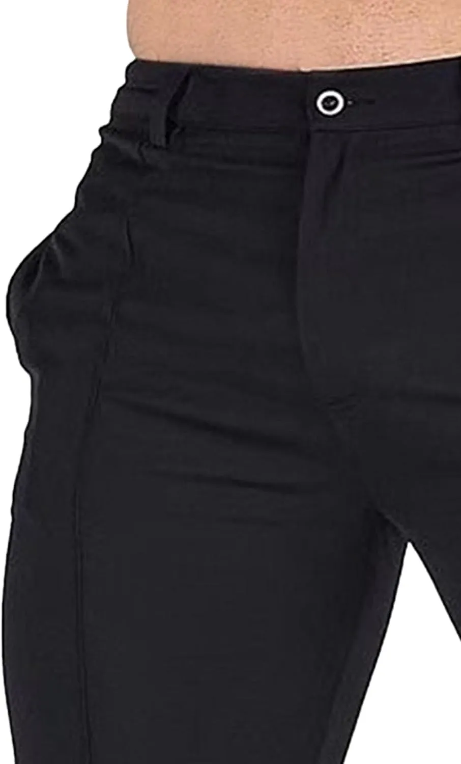 Men's Skinny Business Hiking Pants Slim Fit Outdoor Casual Trousers Comfort Lightweight Joggers Stylish Pants