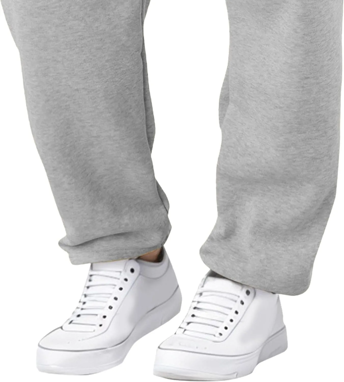 Men's Solid Casual Baggy Stylish Pants Comfort Elastic Waist Workout Trousers Drawstring Straight Leg Outdoor Pants
