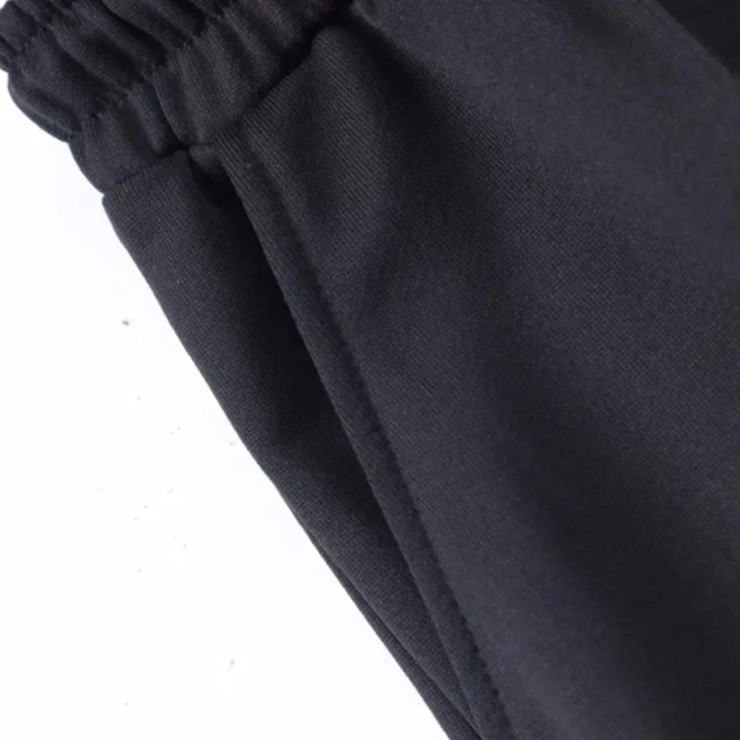 Men's Stylish Drawstring Wide Leg Pants Slim Fit Outdoor Hip Hop Trousers Solid Elastic Waist Workout Pants