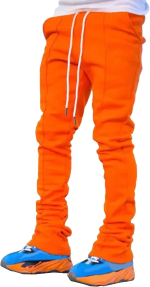 Men's Stylish Drawstring Wide Leg Pants Slim Fit Outdoor Hip Hop Trousers Solid Elastic Waist Workout Pants