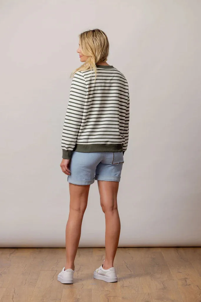 Mimoso Queen Bee Striped Sweatshirt