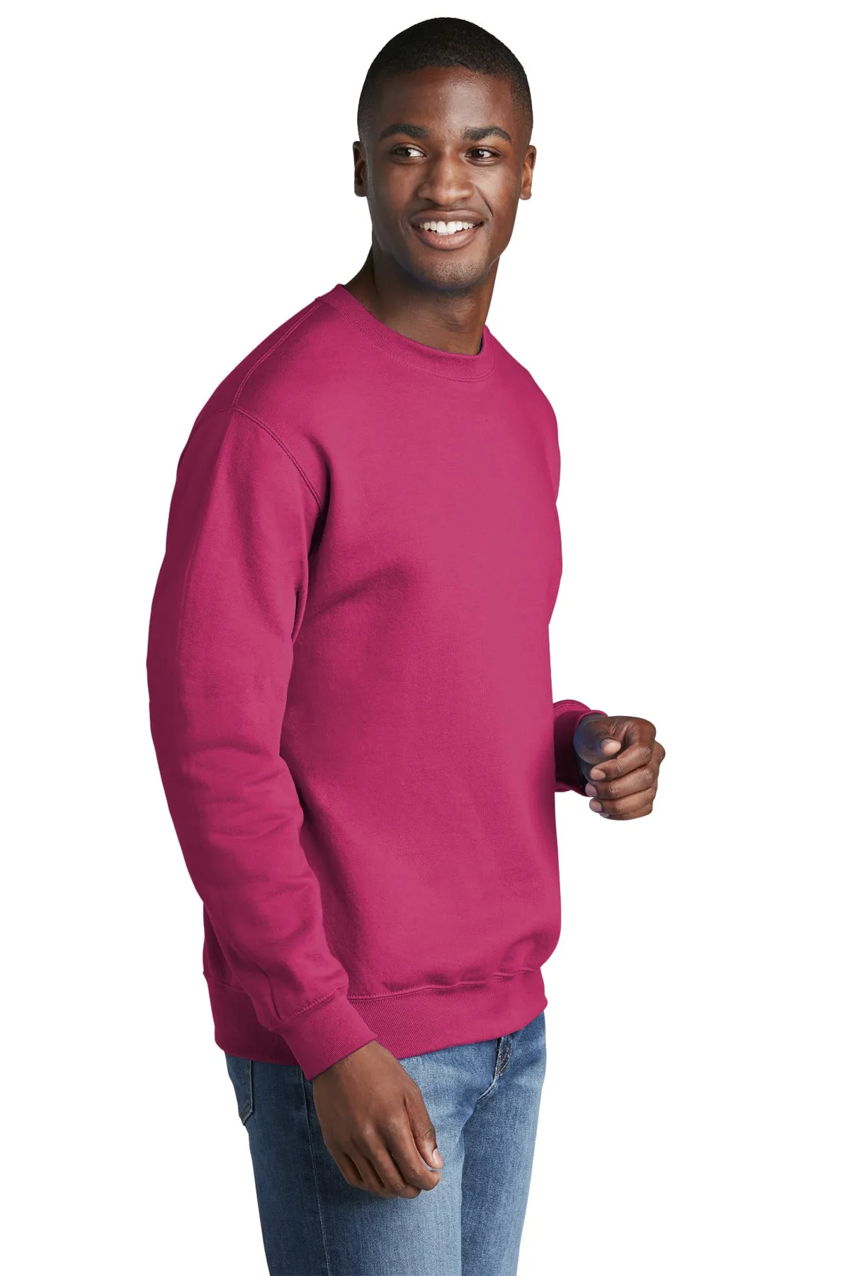 Port & Company Core Fleece Branded Sweatshirts, Sangria