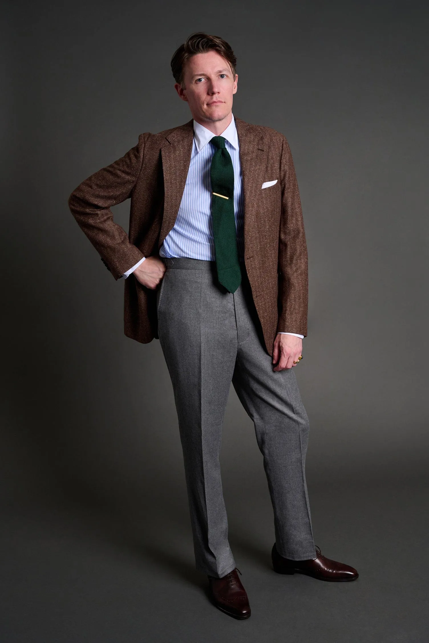 Summer Tweed Herringbone Jacket