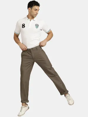 T-Base Men Mid-Rise Regular Cotton Trousers