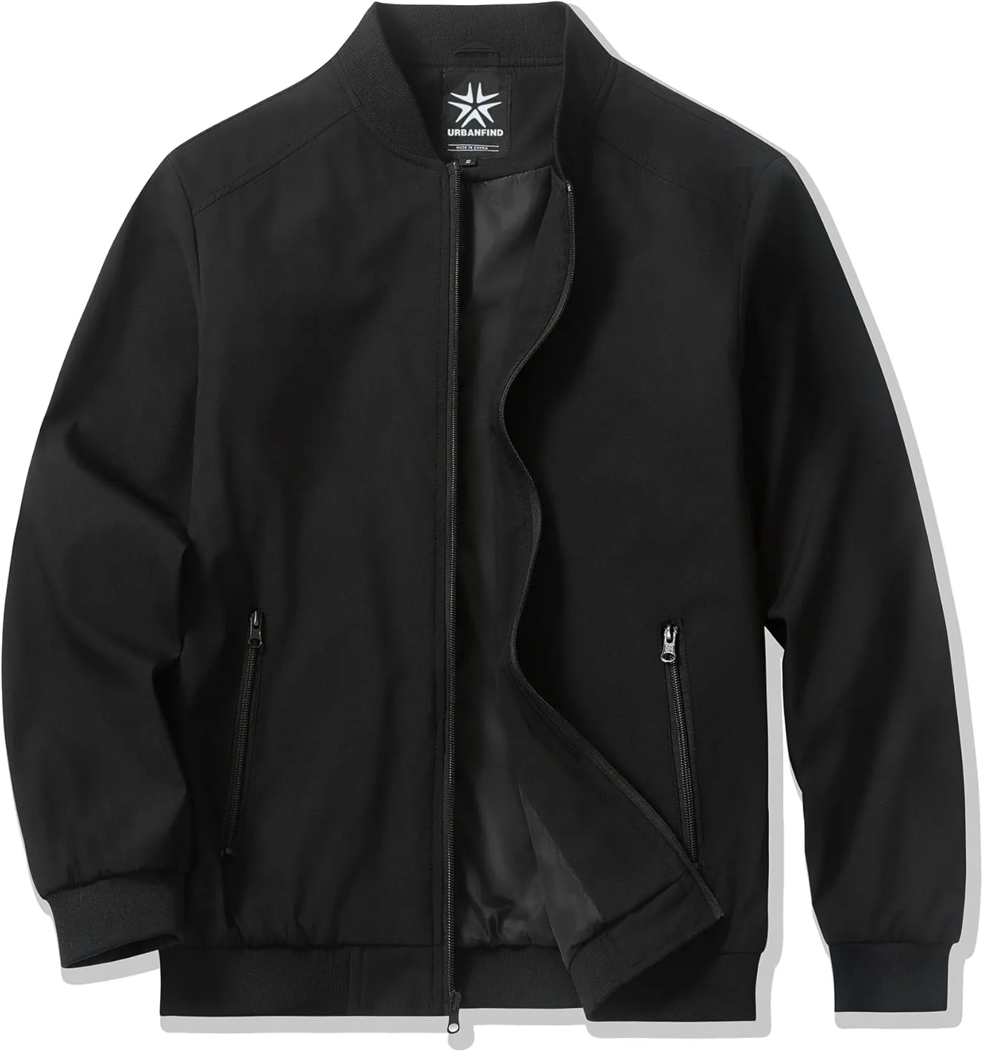URBANFIND Men's Bomber Jackets Casual Lightweight Windbreaker Fashion Spring Fall Coats