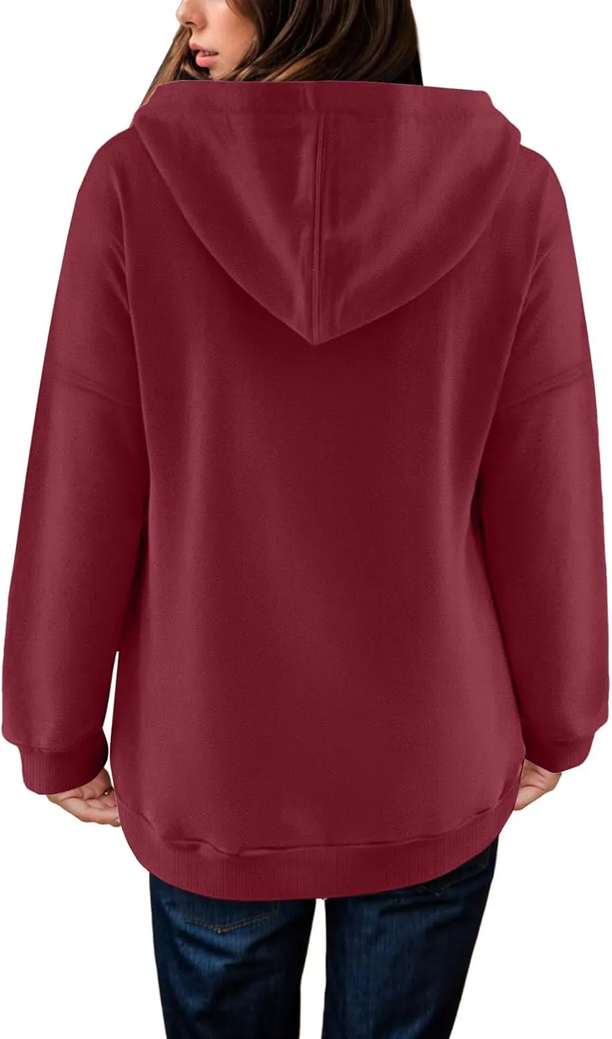 Womens Oversized Sweatshirts Pullover Hoodies Fleece Sweaters Long Sleeve With Pockets Winter Fall Outfits Y2k Clothes