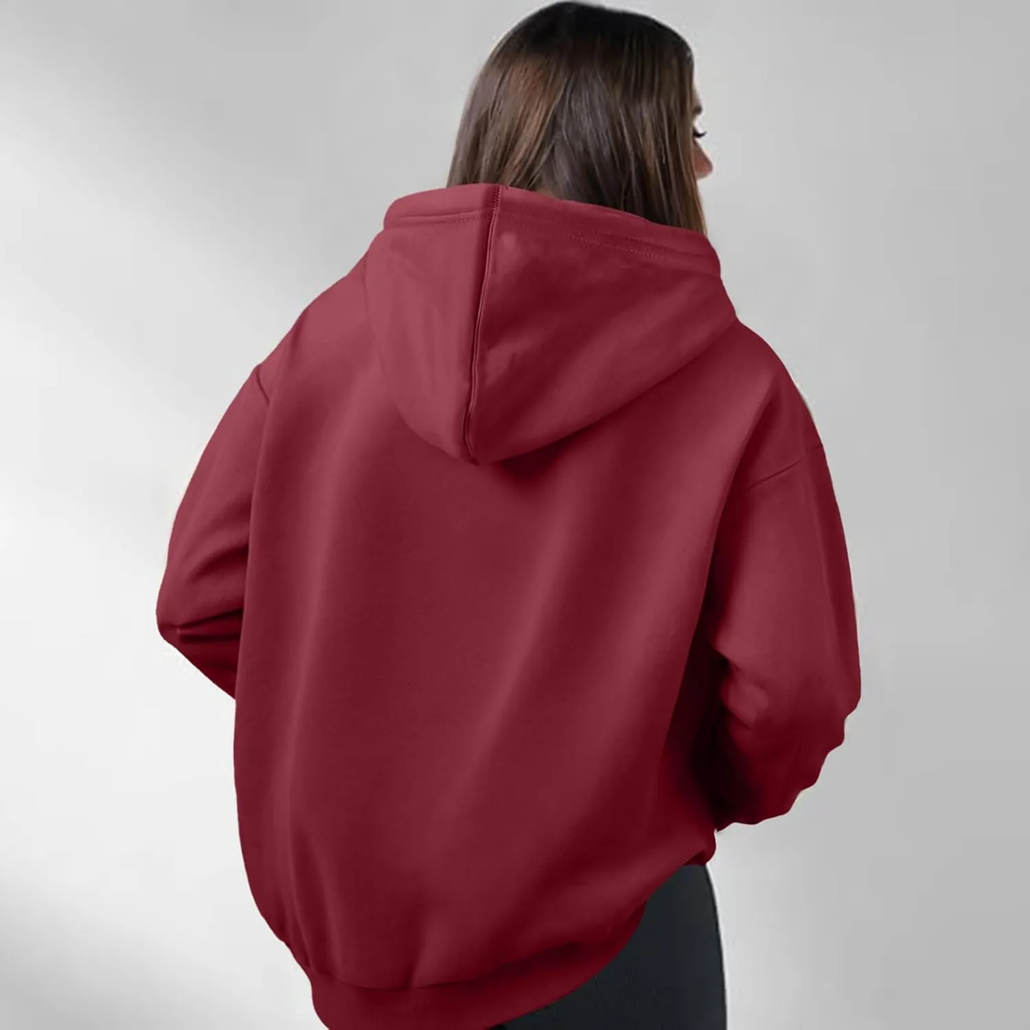 Womens Oversized Sweatshirts Pullover Hoodies Fleece Sweaters Long Sleeve With Pockets Winter Fall Outfits Y2k Clothes