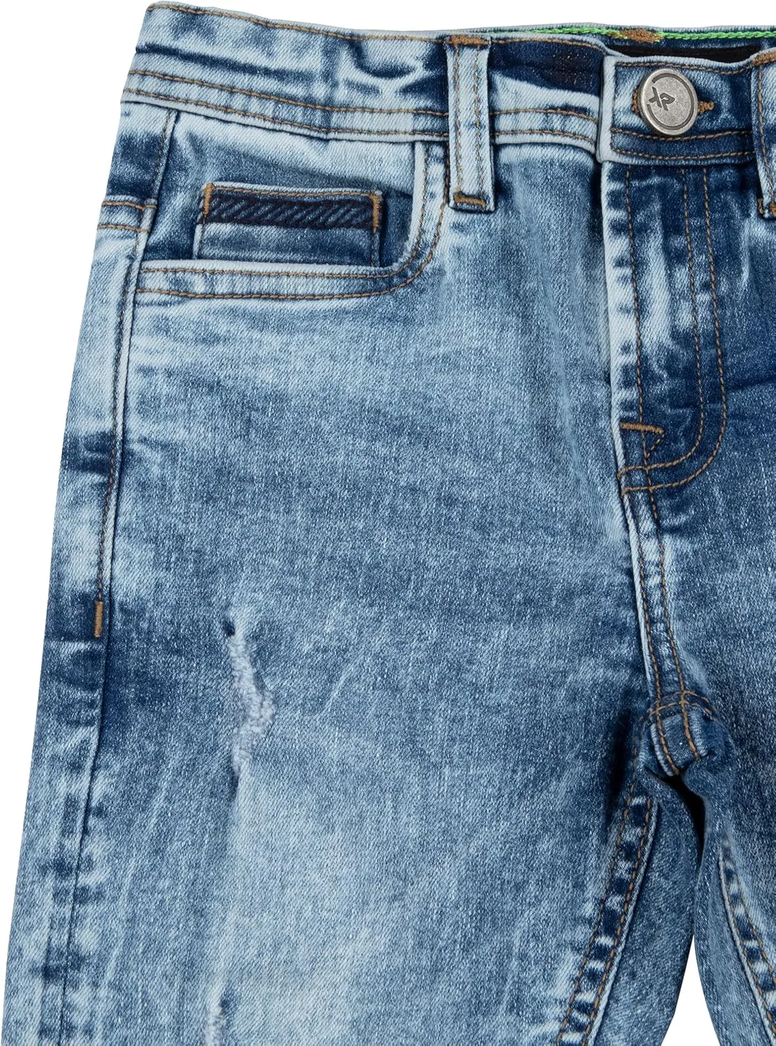 X RAY Boys Distressed Jeans (2T-16), Big Boy & Little Kids Stretch Slim Fit Pants, Ripped Denim Jeans for Boys