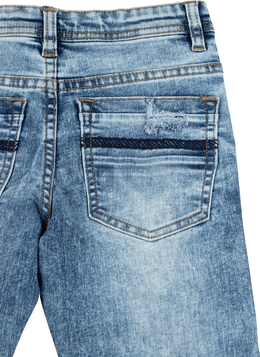 X RAY Boys Distressed Jeans (2T-16), Big Boy & Little Kids Stretch Slim Fit Pants, Ripped Denim Jeans for Boys