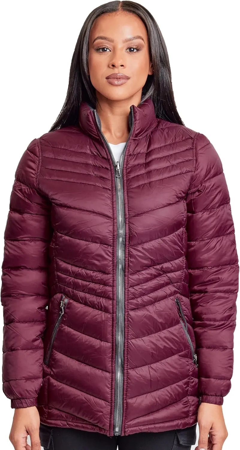 YMI Jeans Women's Winter Reversible Puffer Jacket