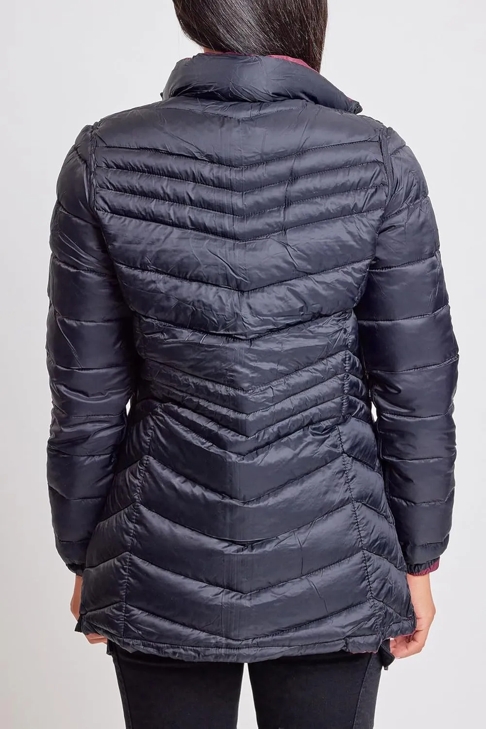 YMI Jeans Women's Winter Reversible Puffer Jacket