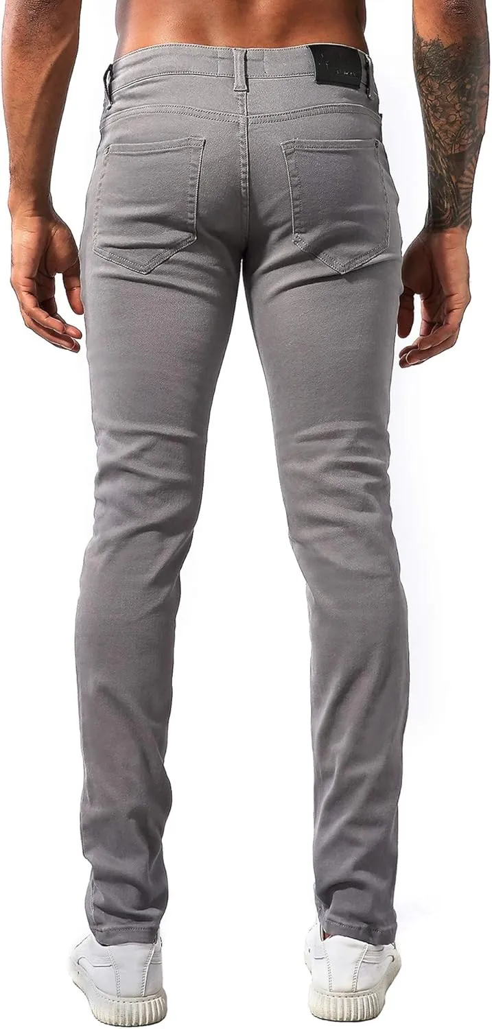 ZLZ Men's Skinny Slim Fit Stretch Comfy Fashion Denim Jeans Pants
