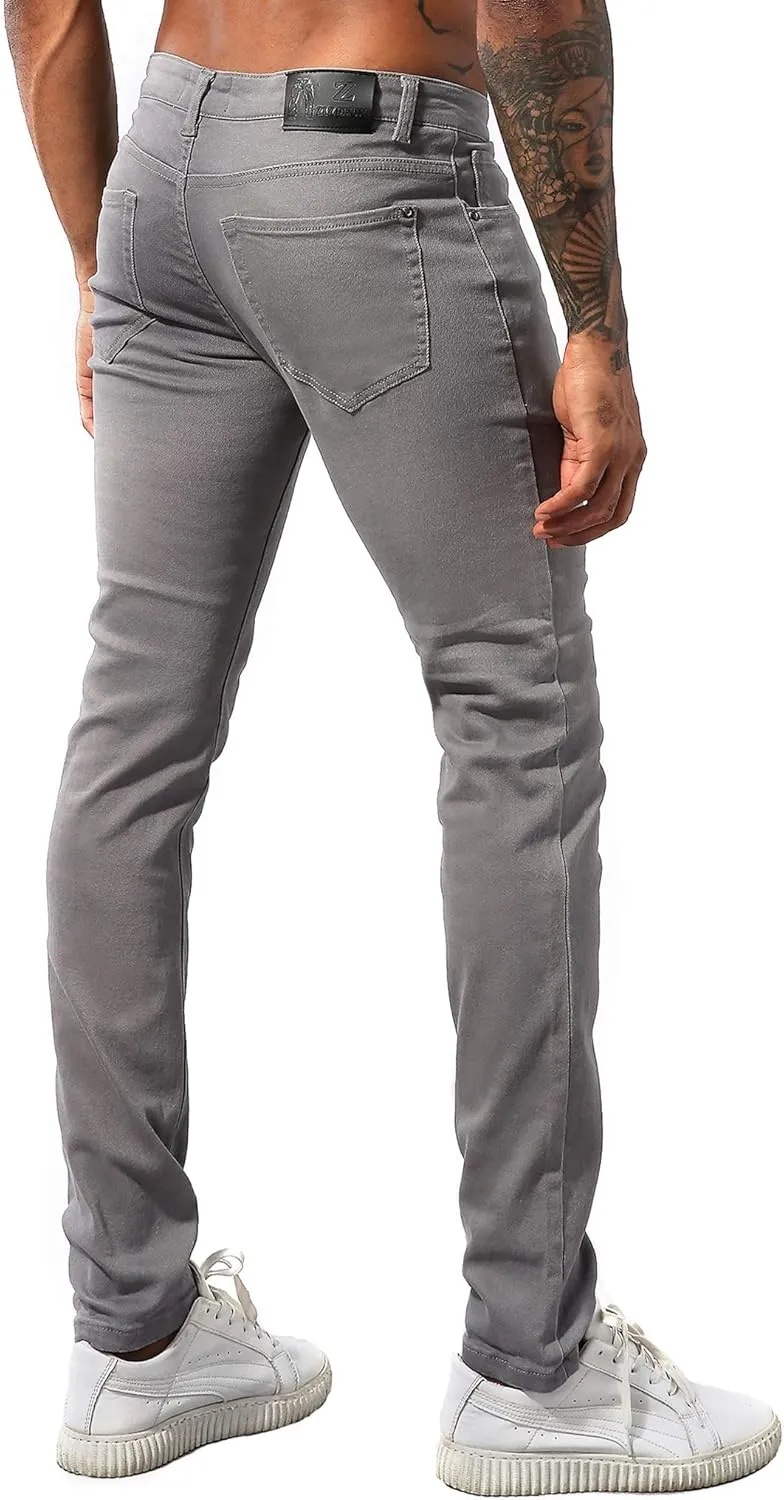ZLZ Men's Skinny Slim Fit Stretch Comfy Fashion Denim Jeans Pants
