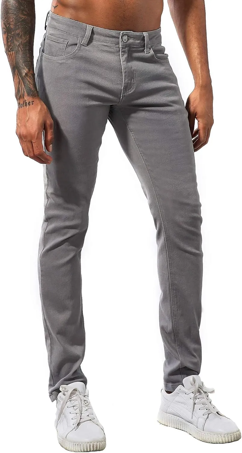 ZLZ Men's Skinny Slim Fit Stretch Comfy Fashion Denim Jeans Pants